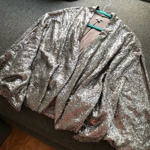 NWOT Large Anthropologie Sequin Shrug